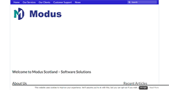 Desktop Screenshot of modus-scotland.co.uk