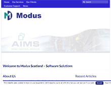 Tablet Screenshot of modus-scotland.co.uk
